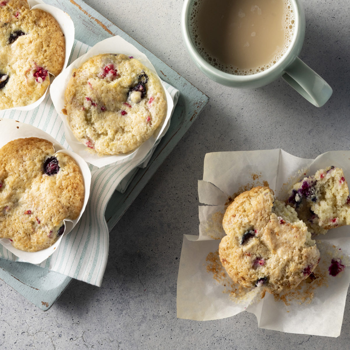 Vegan Berry Lemon Muffins