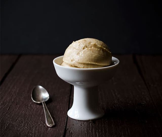 Caramelized Banana Peanut Butter Blender Ice Cream