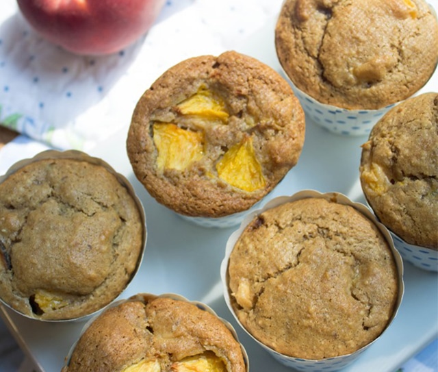 Dairy Free Gluten Free Peach Muffins