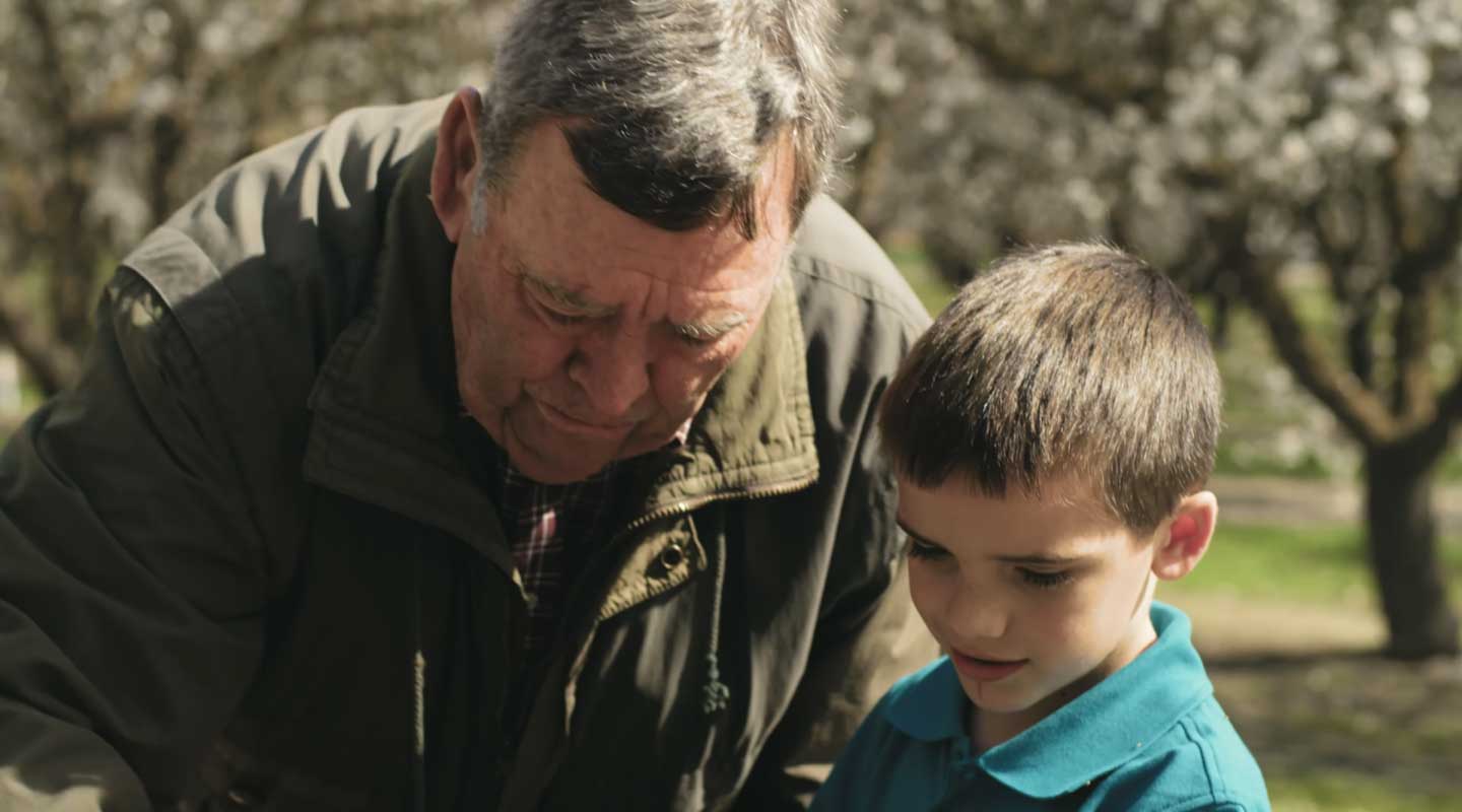 father and son duo at Chandler Farms