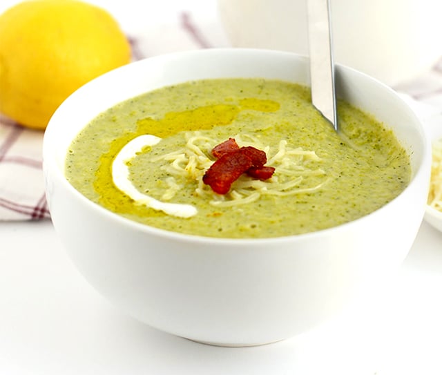 Lightened Up Broccoli Cheese Soup