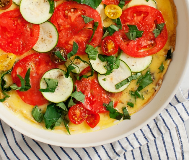 Tomato Zucchini Frittata