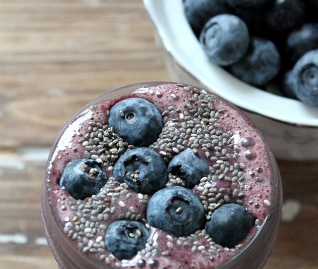 Wild Blueberry Spinach Power Smoothie