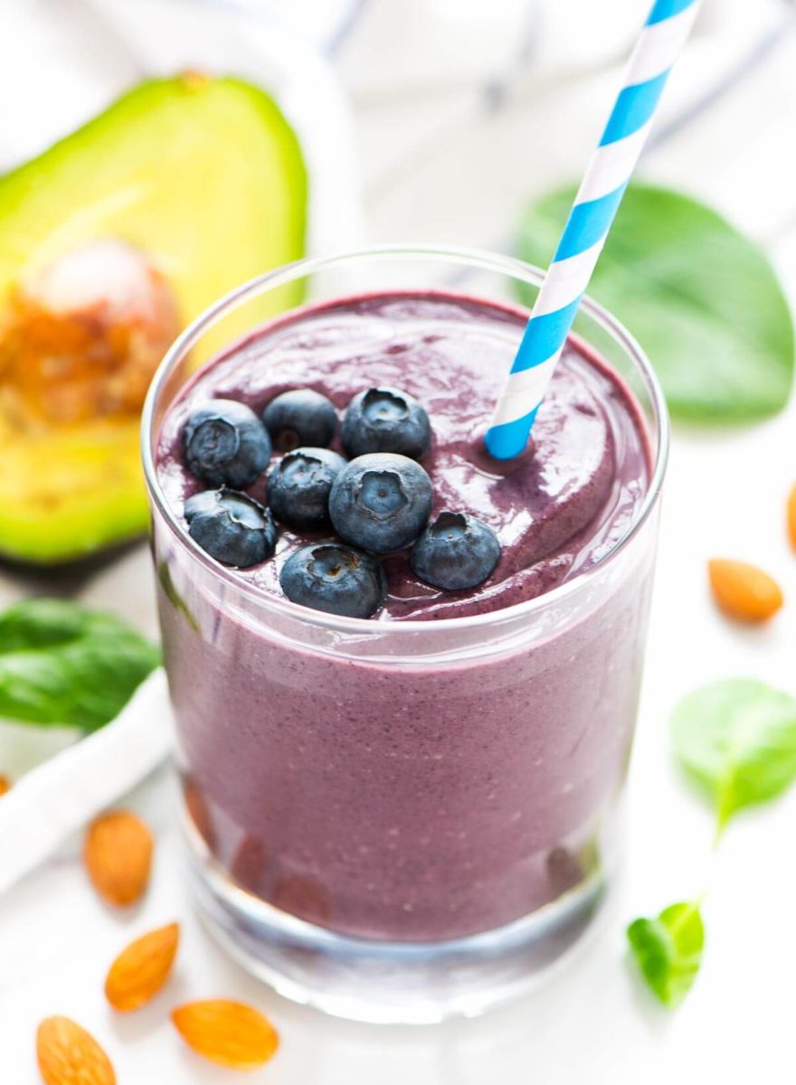 Avocado Banana Blueberry Smoothie