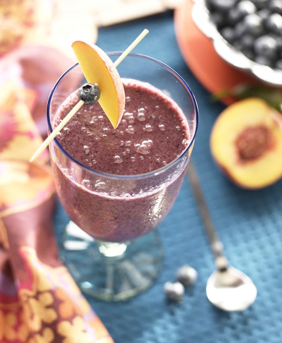 Blueberry Peach Chill Smoothie