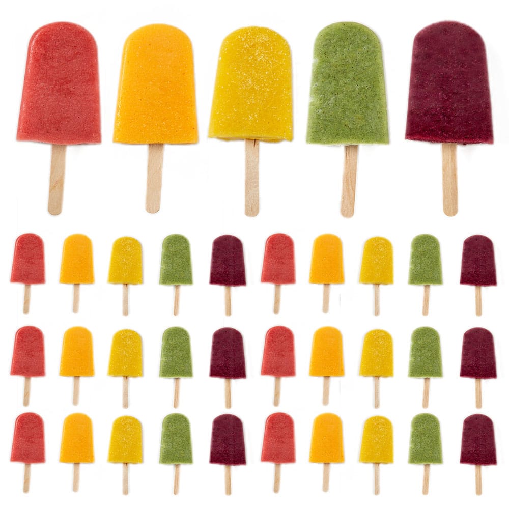 Rainbow Smoothie Pops